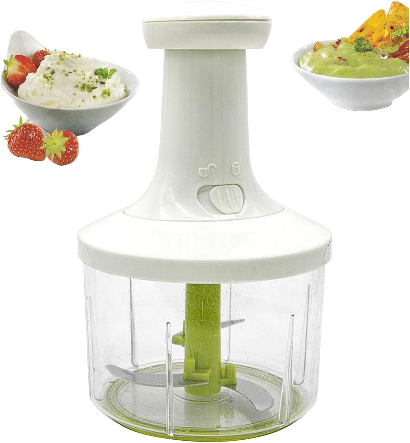 Manual Food Chopper Kitchen Hand Food Food Processor Vegetable Chopper Hand Pressed Onion Chopper for Onions, Garlic, Nuts, Fruits