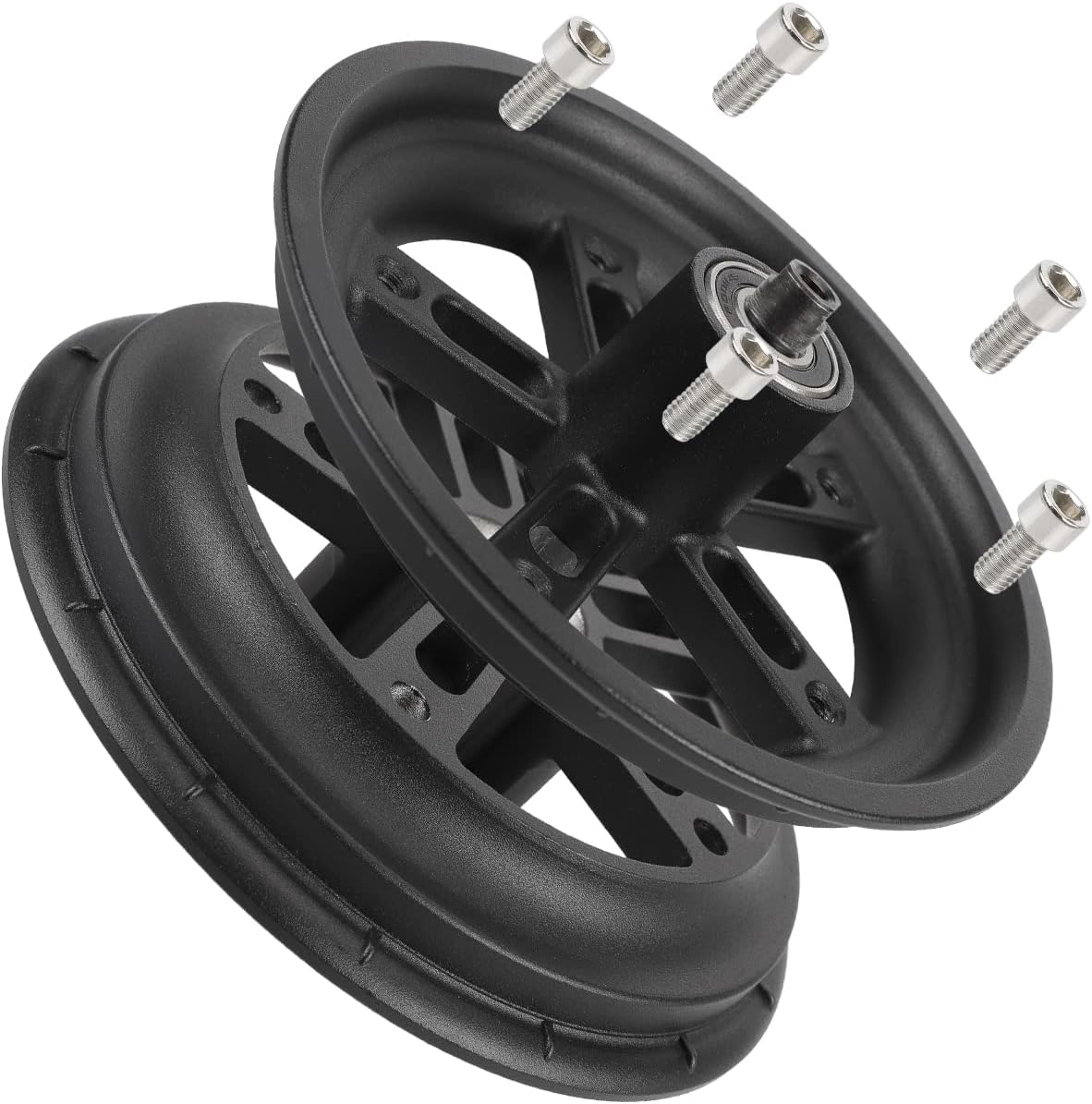 VOLOHAS Flycoo trasero rueda buje separado para neumático completo, llanta extraíble de 8,5 pulgadas de aluminio extraíble para Xiaomi M365/1S/MI 3/Lite/Pro/Pro2