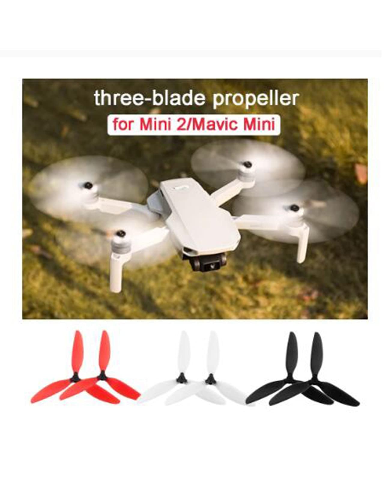 2 Pares De Hélices De Repuesto Para 3 Pro Drone, Peso Ligero | Cuotas