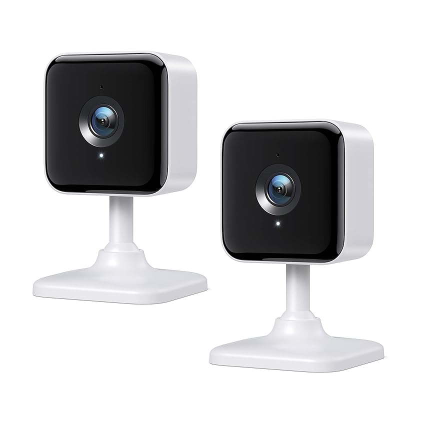 Immagine del prodotto Xbro Telecamera HD Wi-Fi Smart Security, monitor per neonati e animali domestici, visione notturna, notifiche in tempo reale, cloud AWS e archiviazione locale su scheda SD, compatibile con Alexa, 2PCS