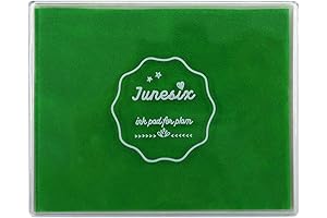 Washable Green Ink Pad for Craft Projects and Baby Keepsakes
