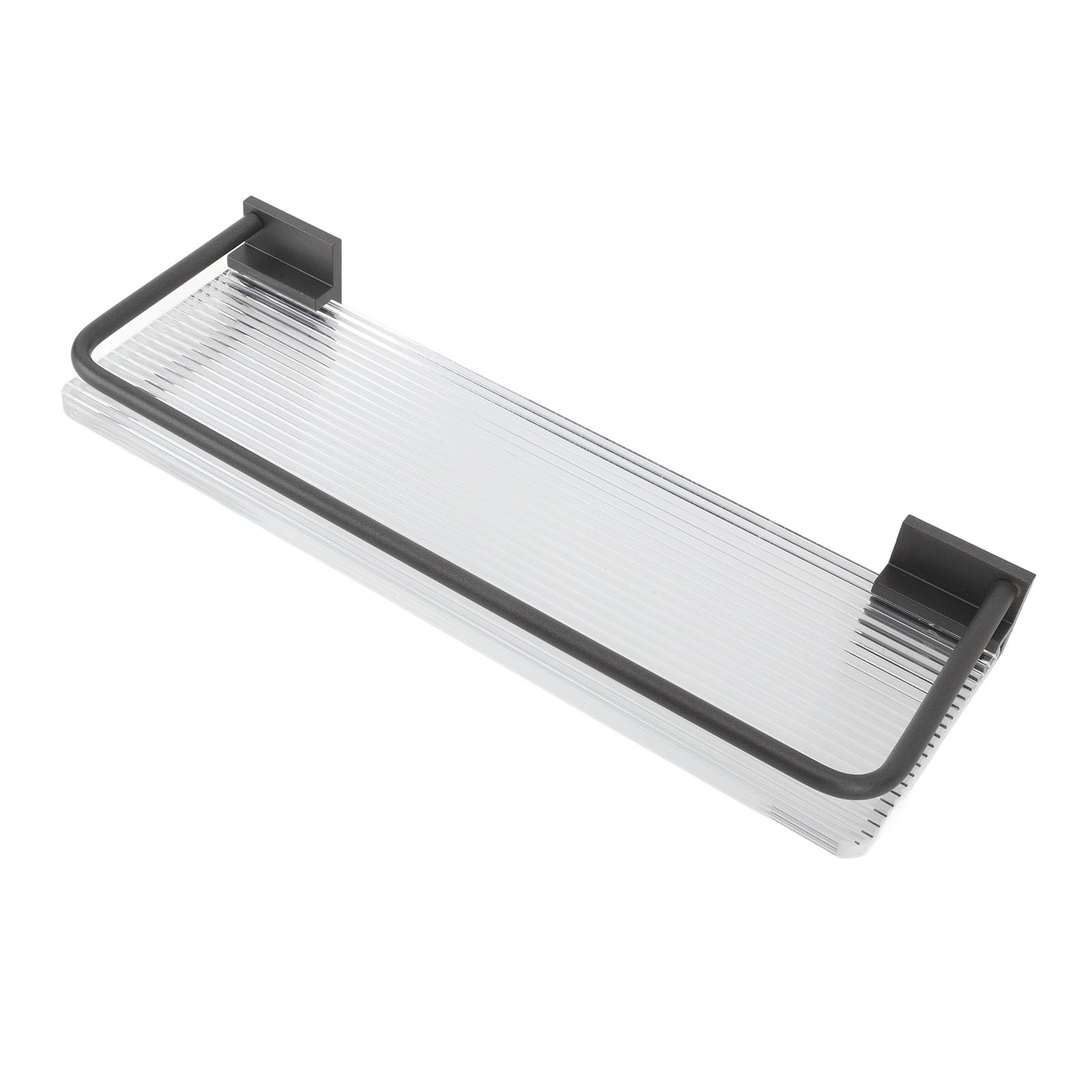 YUANCHUTOP Versatile Bathroom Storage Rack, Aluminum & Acrylic Towel Holder, Easy to Install, Space-Saving Wall Shelf for Small Toilets, Multifunctional for Home Use