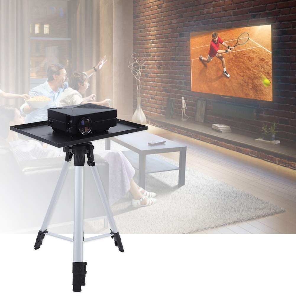 Elprico Stand per Treppiede Proiettore, Altezza Regolabile a 4 Livelli, 6 Kg di Treppiede in Metallo Pesante per Ufficio, Casa, Palcoscenico o Studio