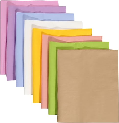 Miniatura 3 de 8 piezas lisas de tela de algodón 100% de algodón grueso, acolchados, costura hecha a mano, manualidades, retazos para coser textiles para el hogar