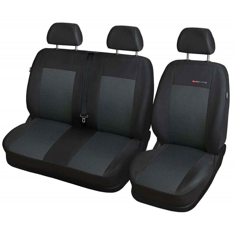 MOTOS Fundas universales para Asientos de Coche para Citroen Jumpy Funda Asiento Coche Delantero con Sistema de Airbag Activo, Ajuste, Material de Tres Capas, Aspecto Elegante, Aplicación Ver
