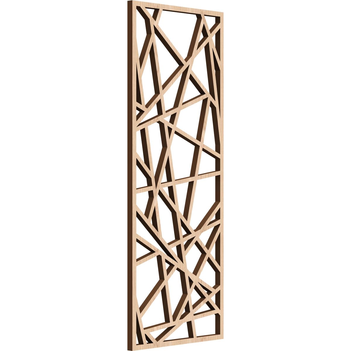 Conway Decorative Pierced Fretwork Wood Wall Panels, 9 3/8"W x 24 3/8"H x 3/8"T, Red Oak