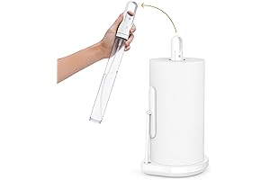 Simplehuman under cabinet paper towel holder with spray bottle center