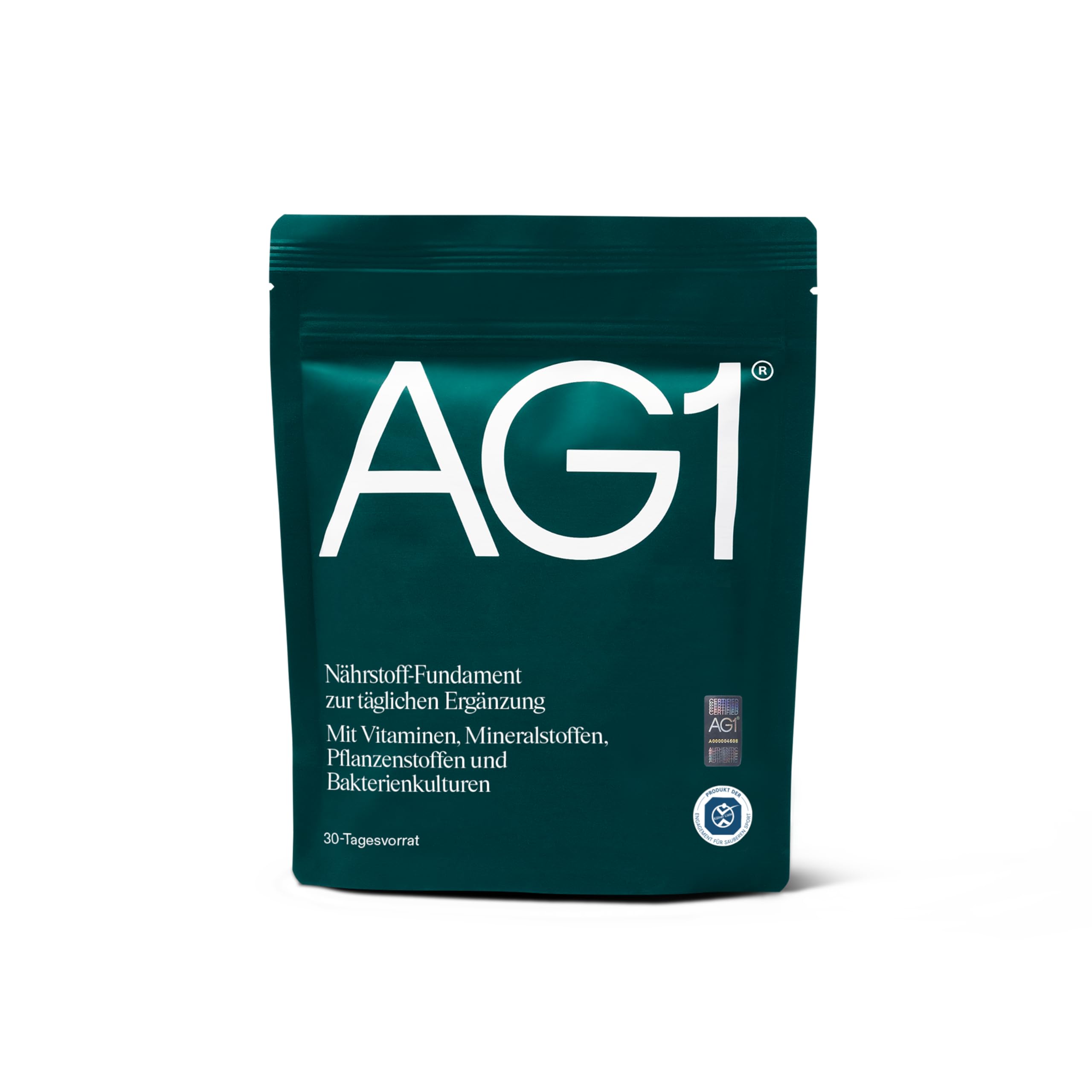 AG1 Greenspulver Nahrungsergänzungsmittel | Dein Nährstoff-Boost: Vitamine, Mineralstoffe, gute Darmbakterien | Glutenfrei, Vegan & Keto | 70+ Inhaltsstoffe von AG1 Athletic Greens | Nachfüllpackung