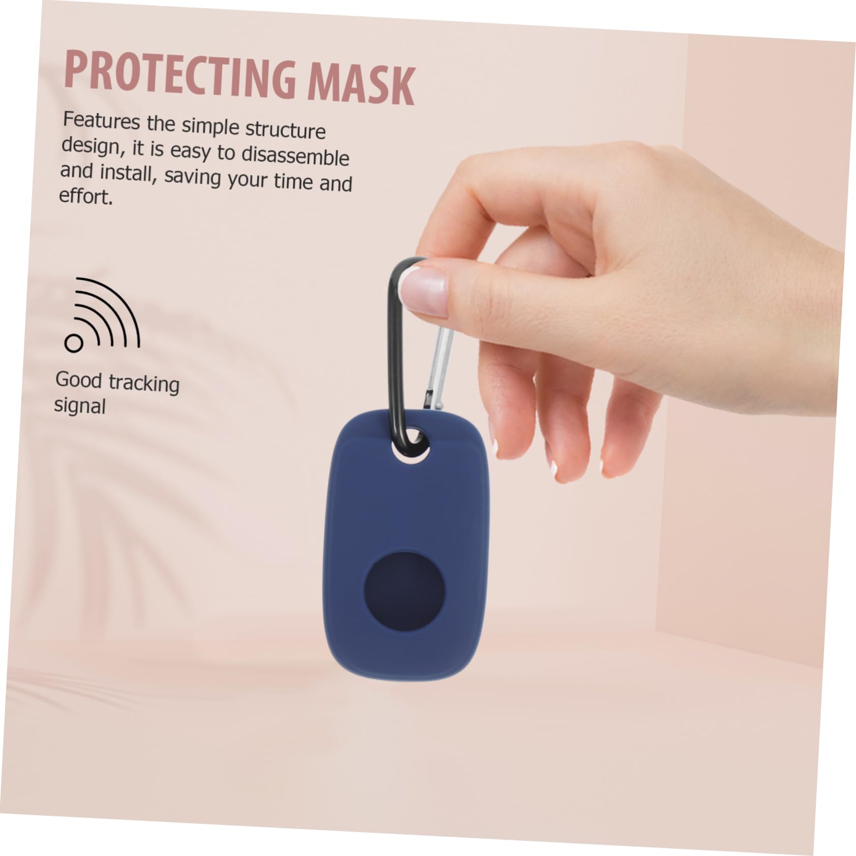 BRIGHTFUFU Silicone Tracker Protective Cover Small Case for Reliable Keychain Case Compact Lightweight Durable