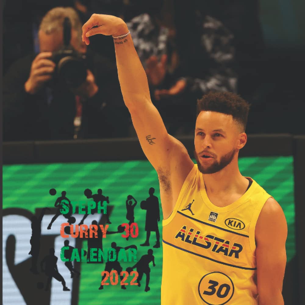 Steph Curry Calendar 2022: Officail Stephen Curry calendar Monthly Planner, Square Calendar with Exclusive Stephen Curry Photoshoots calendar 2022