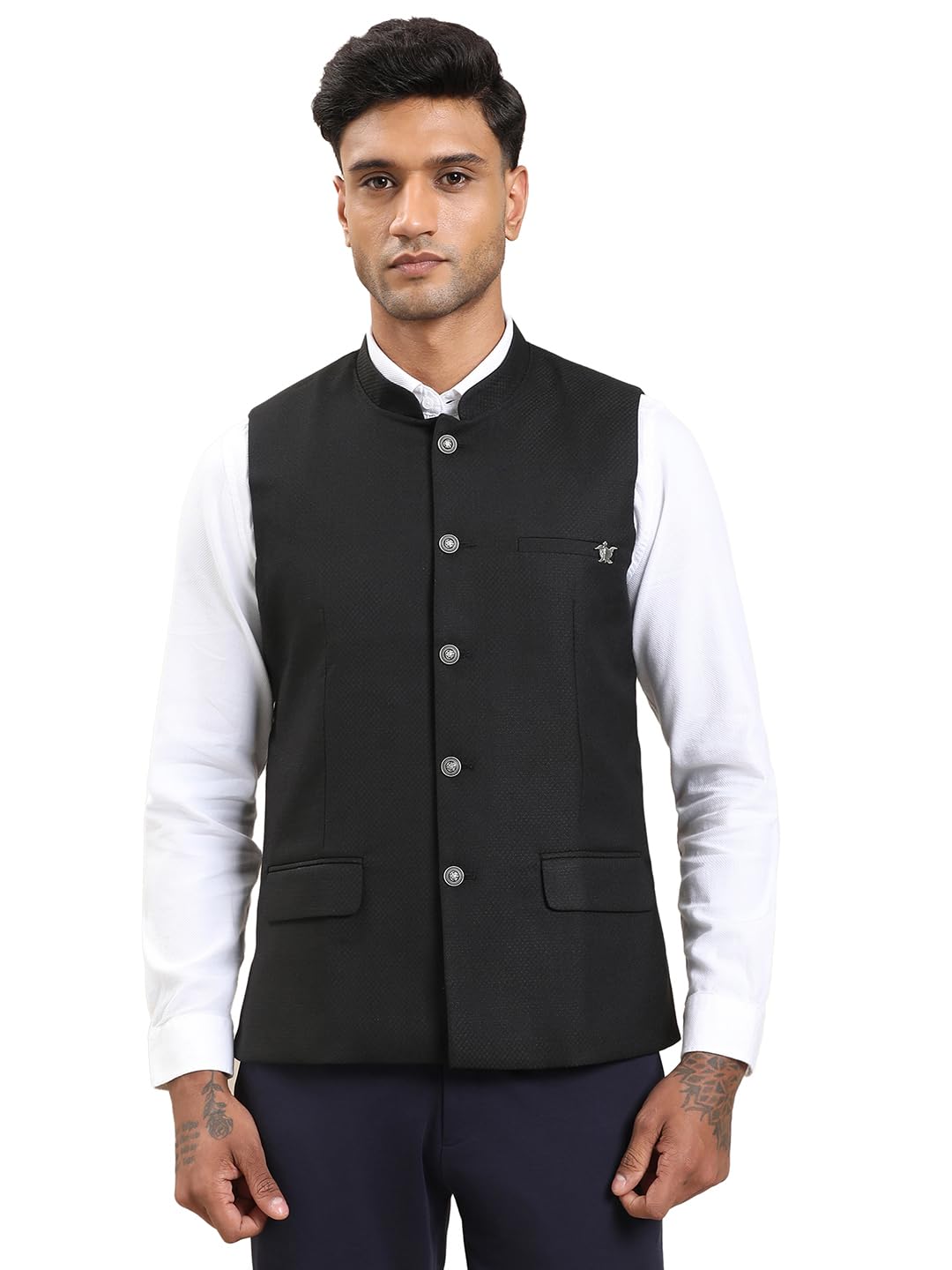 turtle Men Polyviscose Stertch Solid Slim Fit Nehru Jacket||Waistcoat-picture-36
