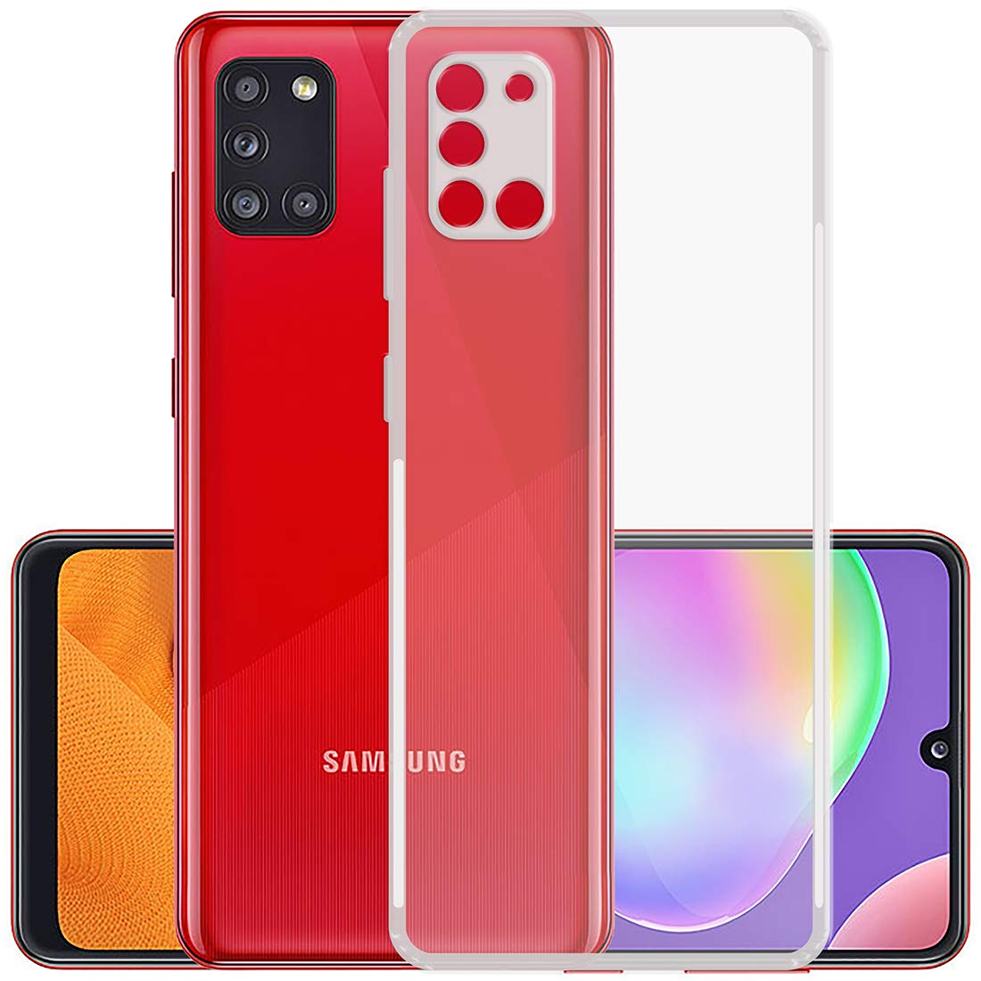 Amazon Brand - Solimo Anti Dust Plug Soft & Flexible Back Cover for Samsung Galaxy A31 (Silicon::Plastic | Transparent) (B083PB1ZJ7) Amazon Price History, Amazon Price Tracker