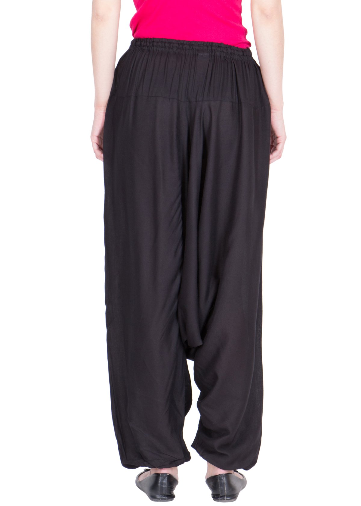 LUJOSO Women's Regular, Loose Fit Rayon Palazzo (LUJ2018TRN_16_Black_02_Black_Free Size) 1