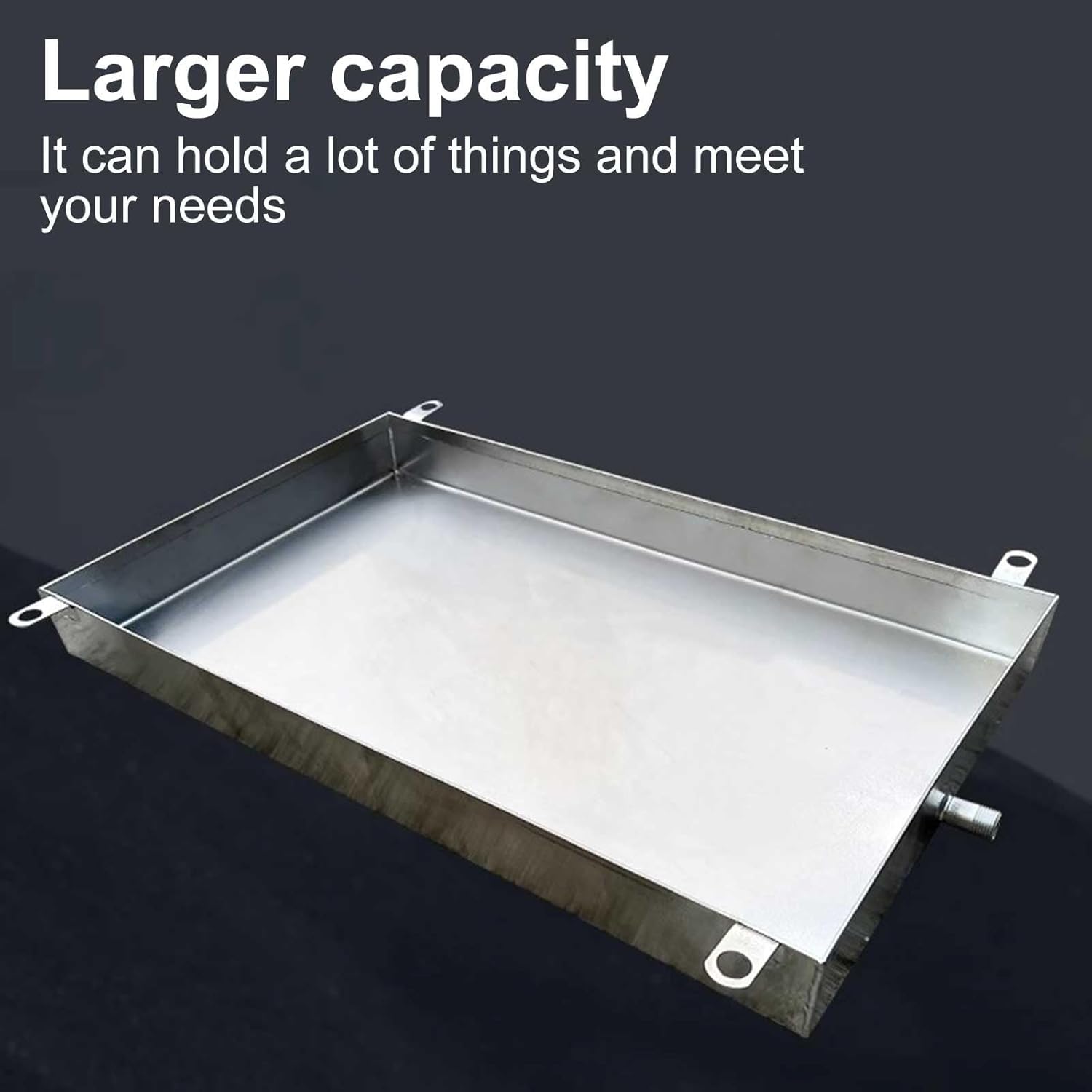 Air Conditioner Condensate Drain Pan, Portable AC Drip Pan, Condensate Drain Pan, Universal Window Air Conditioner Drain with Fixed Mounting Ears(100 * 45 * 4cm/39 * 18 * 1.6in)