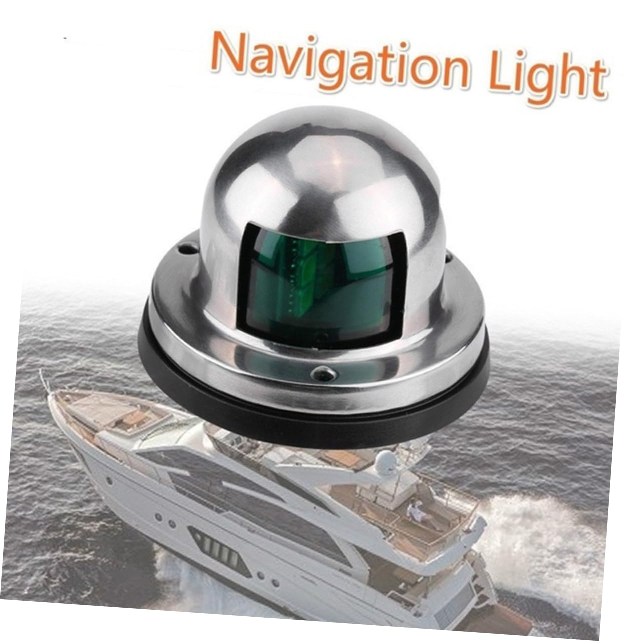 INOOMP 2pezzi Faro Led Per Imbarcazioni Di Navigazione Rosse e Verdi Con Copertura Inossidabile Facile Installazione Sicurezza Aumentata Per Barche e Yacht