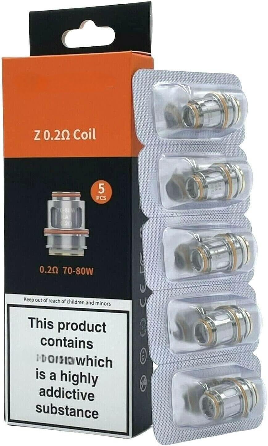 Prismvape Coils For Geekvape Z Coil Geek Vape Zeus Z Sub Ohm Series Z2 Mesh  0.2 ohm Z200 S100 Aegis Solo 2 L200 T200 Max 100 Obelisk 120 FC Kit:  Amazon.co.uk: Electronics