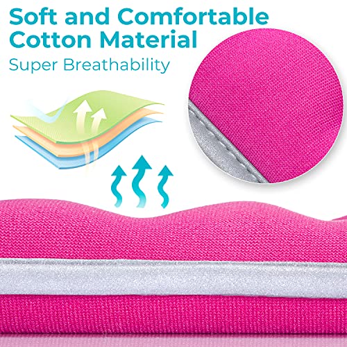 Sportneer Ankle Weights & Wrist Weights -0.5 1 2 3 4 5 Lbs Set Of 2 For Men Women Kids Strength Training Arm And Leg Weights Set Comfortable And Soft Perfect For Dancing Running Walking Fitness Workout (Pink, 6 Lbs Pair (3 Lbs Each)) #TOP1