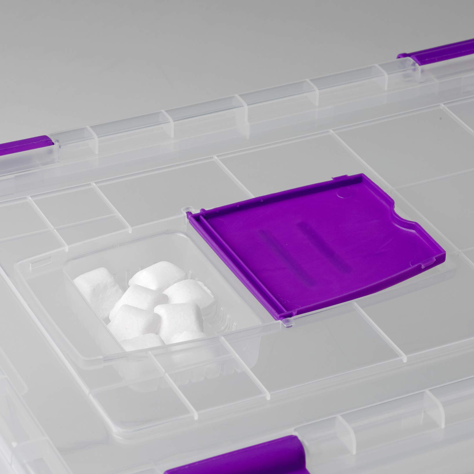 Caja Plástico Almacenaje Grandes Multiusos con Ruedas - Medidas 510 x 410 x 360 mm - Capacidad de 52 litros (5)
