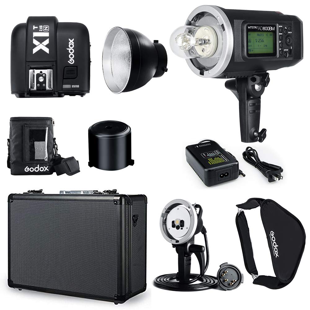Godox AD600BM Bowens Mount 600Ws GN87 High Speed Sync Outdoor Flash Strobe Light with X1T-N Wireless