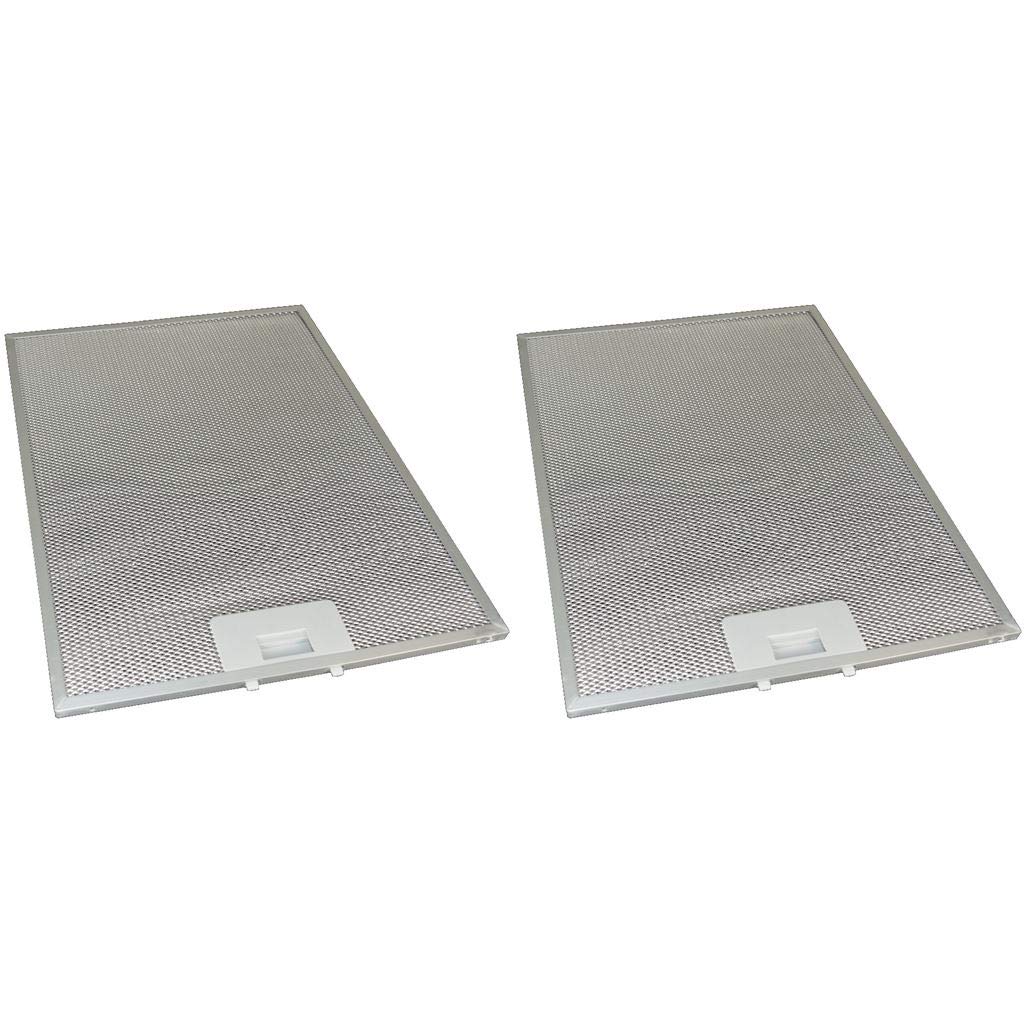 Cooker Hood Metal Grease Filters 283mm x 380mm Pack of 2 compatible with Tricity Whirlpool Zanussi
