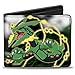 Buckle-Down Men's Wallet Electric Eevee Evolution Pokamon/poka Balls Black/g Accessory, -Multi, One Size