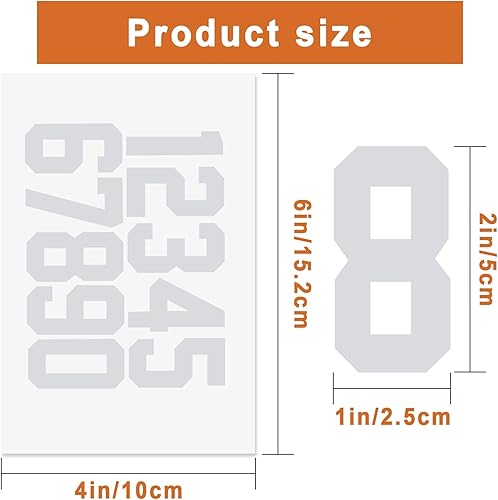 Miniatura 2 de 100 calcomanías reflectantes de números de buzón de 2 pulgadas, autoadhesivas, reflectantes en letras mayúsculas, calcomanías de números de vinilo