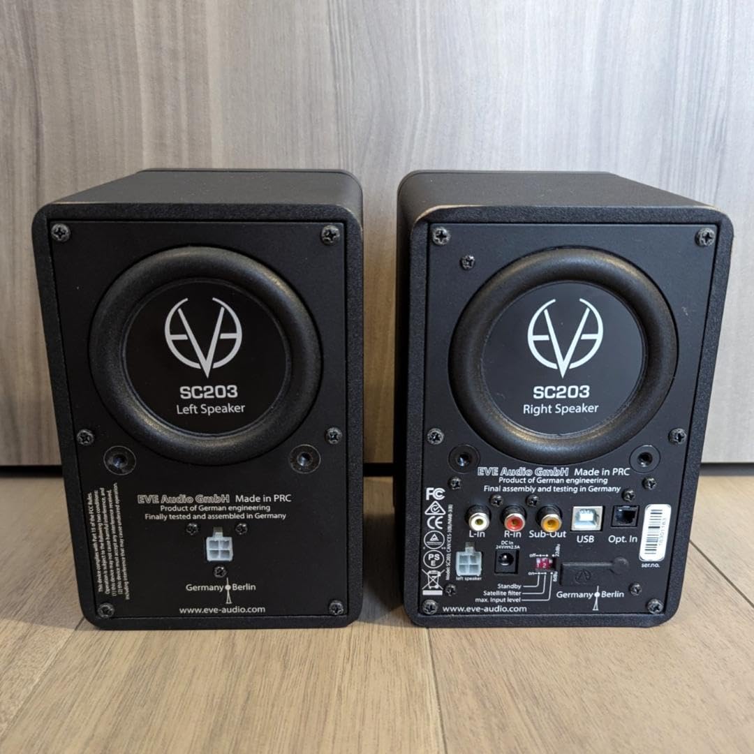 配信機器・PA機器・レコーディング機器 EVE AUDIO SC203 Amazon.co.jp: EVE Audio SC203 3インチ パワードモニター