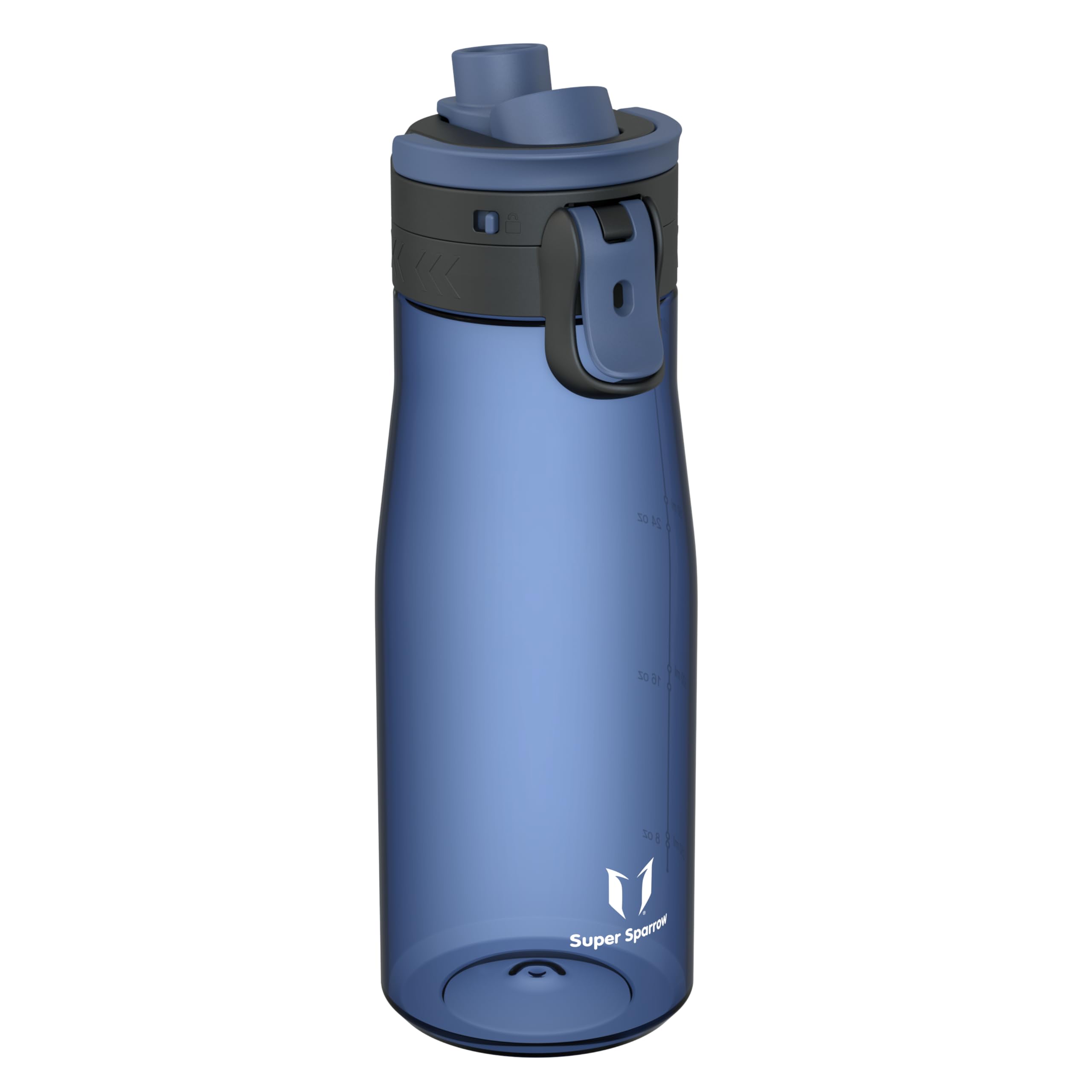 Super Sparrow Water Bottle 1000ml - One-Tap TouchGulp Bottle - Non-Toxic BPA Free - Lightweight & Sustainable Tritan Water Bottles for Sports, Travel, Outdoors