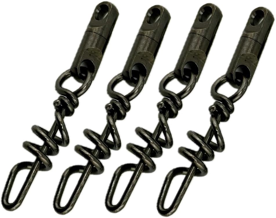 Lobo Lures Quick Release Heavy Duty Aussie Style Ball Bearing Dredge Corkscrew Swivels HD Marlin Tackle 500lb Test