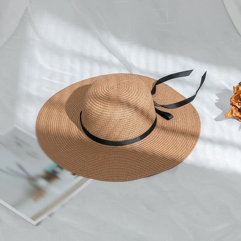 Chapeau de soleil réglable avec cordelette et grand nœud pour une protection maximale
