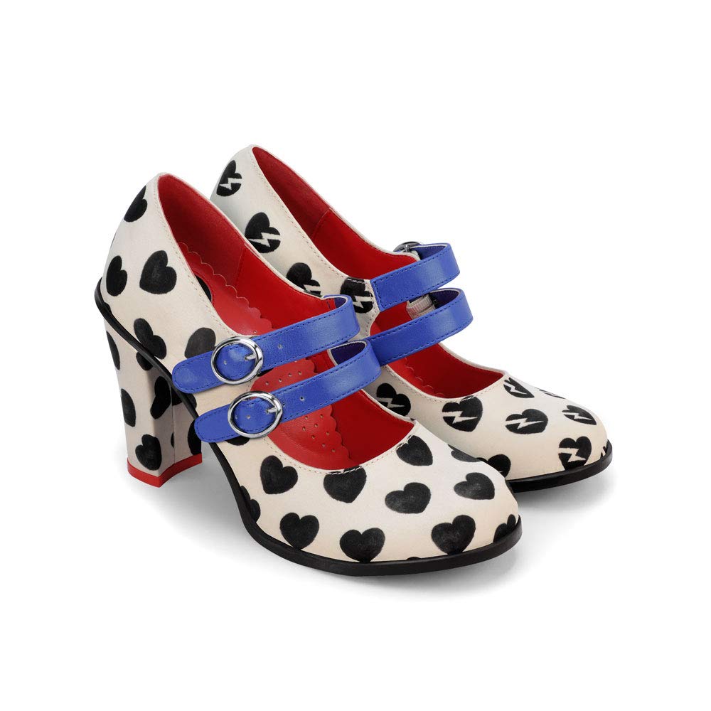 Hot Chocolate Design Chocolaticas Funky Canvas Women's Mary Jane Flat Shoes — view 18