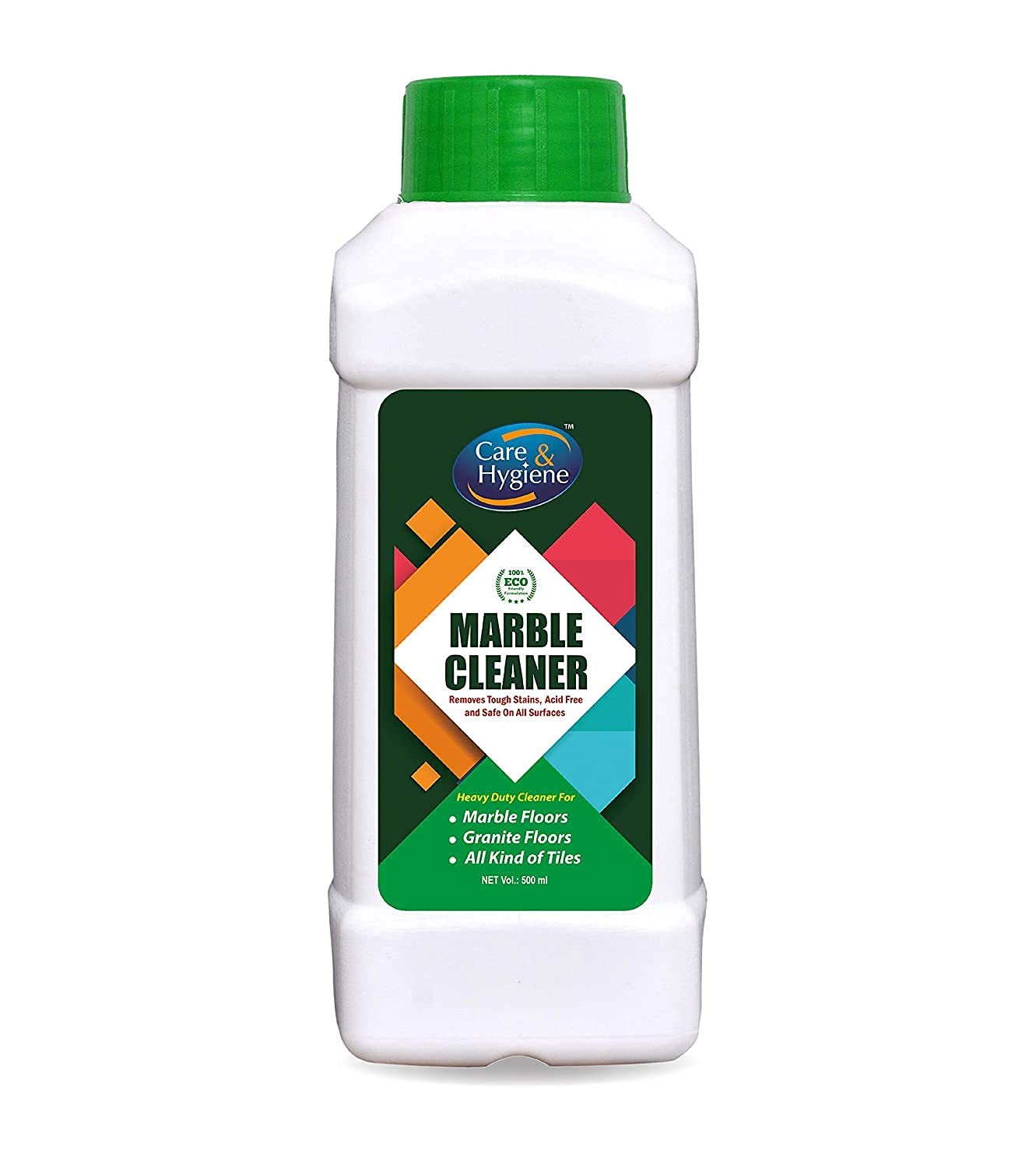 CARE & HYGIENE Marble Cleaner 500 ML, Green, Removes Heavy Dirt Stains