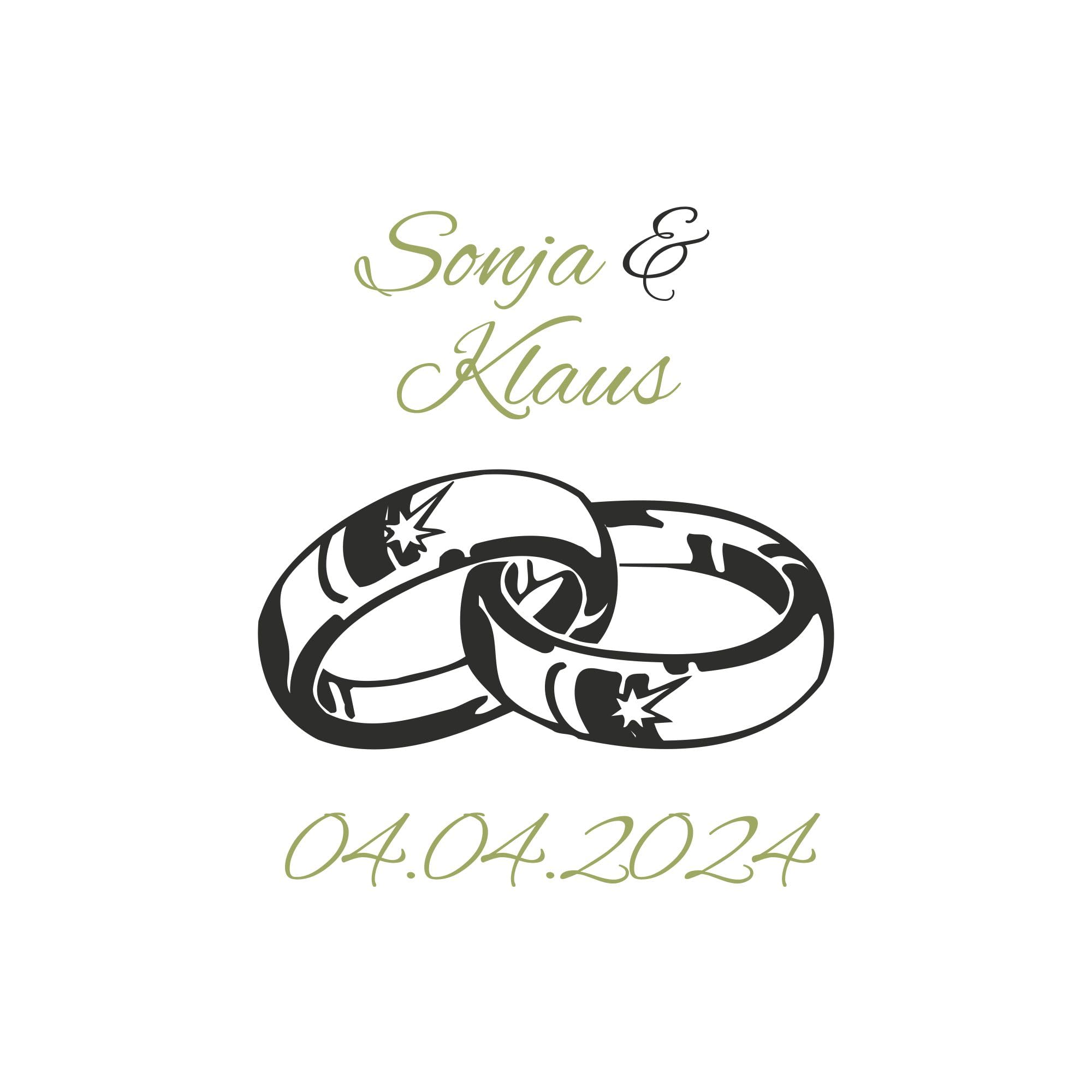 laser-diele Geschenk zur Hochzeit – Wein Geschenksets – Weinglas mit Gravur – Geschenke für Paare – Weißwein – Ringe
