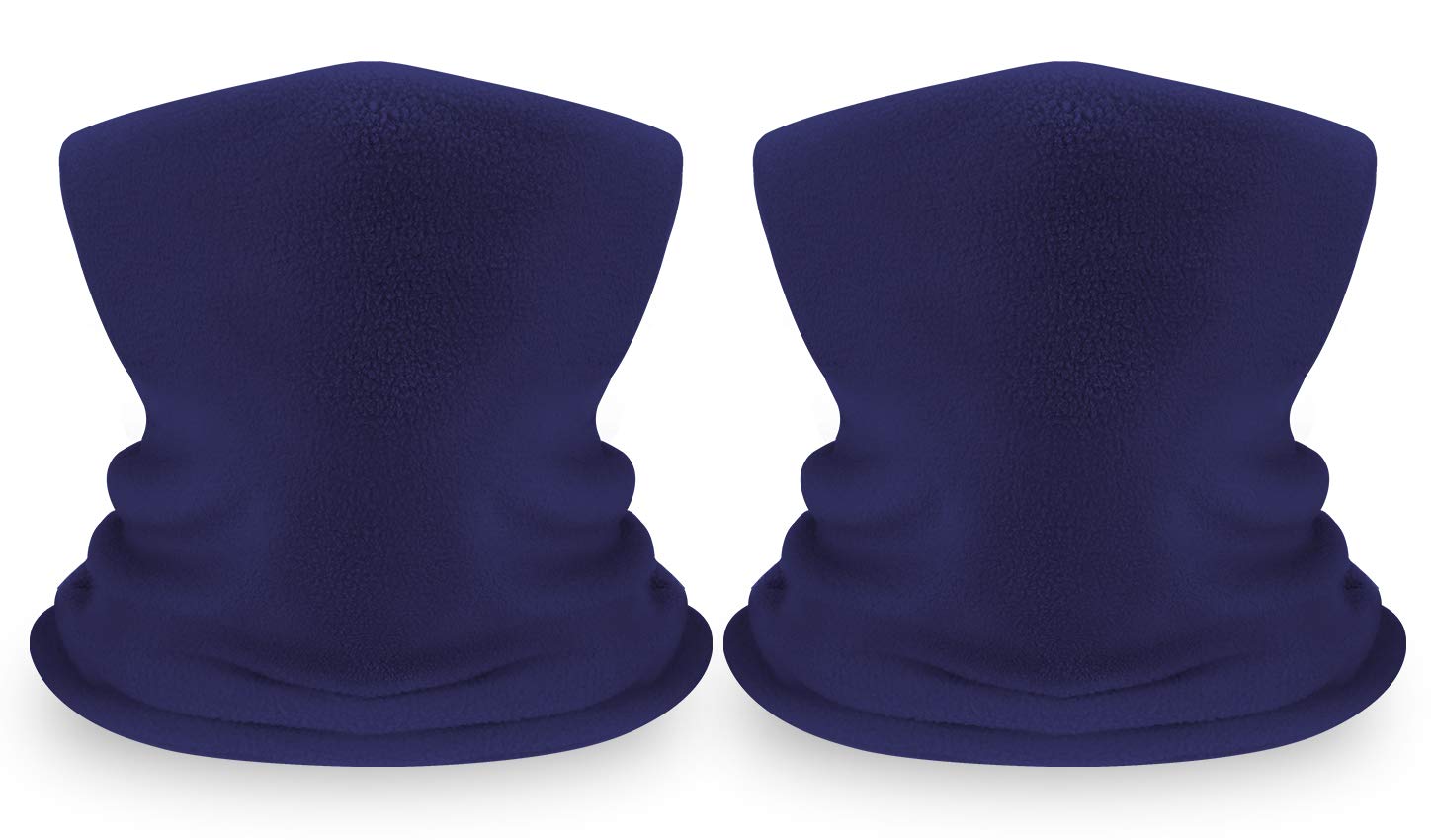 Neck Warmer for Kids 2 Pack, Double-Layer Fleece Ski Neck Gaiter for Boys Girls Youth Winter Cold Weather Scarf