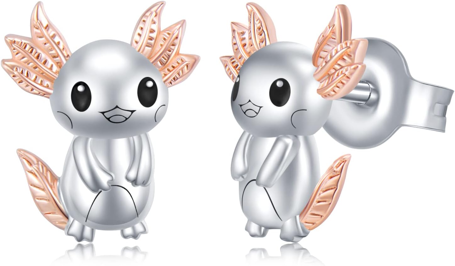 Axolotl Earrings 925 Sterling Silver Axolotl Earrings Axolotl Jewelry for Women