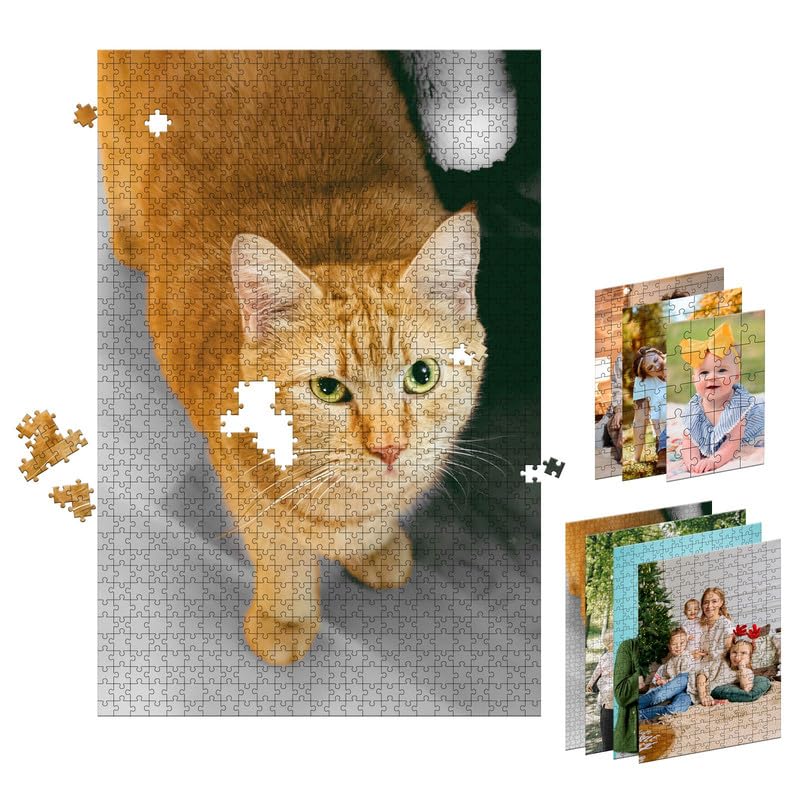 Urijk Puzzle Personnalisé Photo 20-1500 Pièces Avec Votre Propre Image, en Bois, Décoration pour la Maison