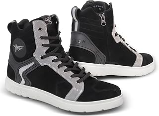 Botas de motocicleta, botas de motociclismo respiráveis ao ar livre, anti-escaldadura, antiderrapante, resistente ao desgaste, botas de motocicleta masculinas, adequadas para quatro estações, equipa