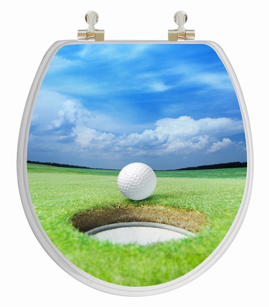 TOPSEAT 6TS3R4151CP 3D Golf Toilet Seat Amazon.in Industrial