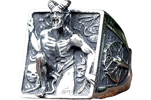 Satan Skull Ring: Evil, Death, Punk Rock Aly Style Jewelry