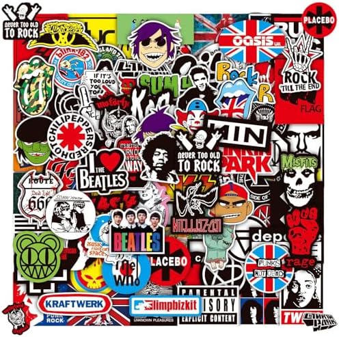 AUCEKO Confezione da 50 adesivi da sci, set di adesivi per sci, adesivi in vinile impermeabili per laptop, bambini, auto, moto, bicicletta, skateboard, bagagli, valigie, adesivi per computer, decal