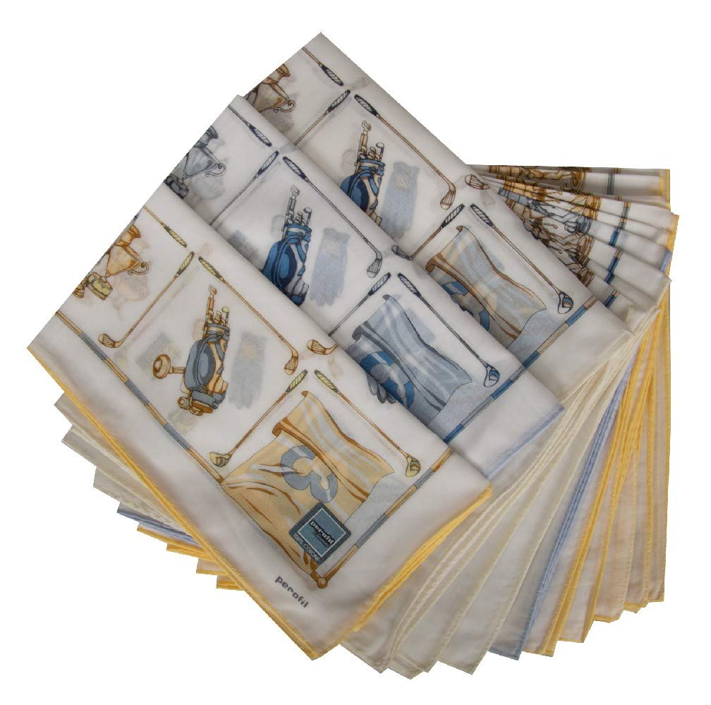 Verpackungsschachtel 12 Taschentücher cm.50x50 PEROFIL Artikel VPRT00284-04, Fantasia 037 - Fantasy 037, UNICA - ONE SIZE