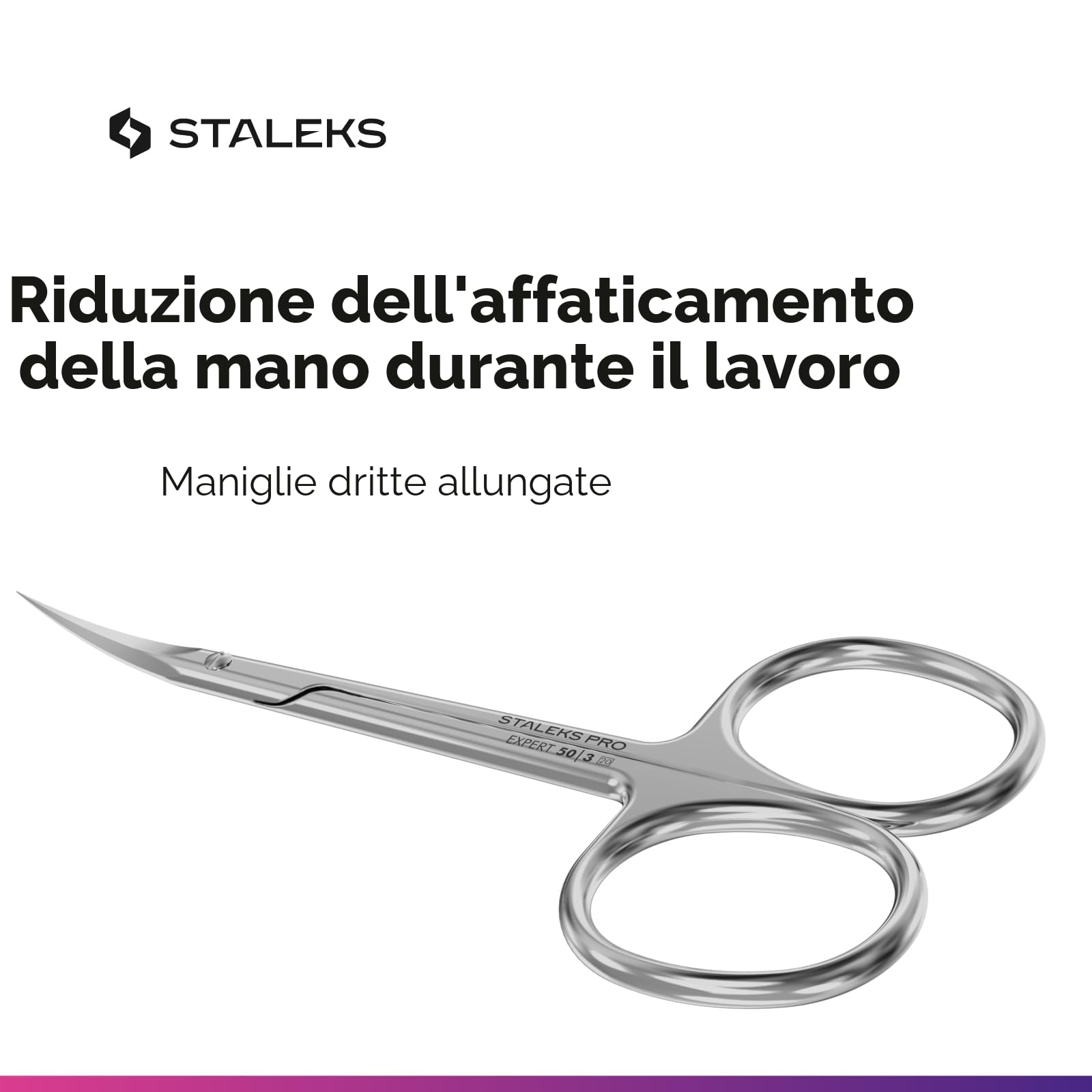 STALEKS Forbici professionali per cuticole Expert 50 tipo 3