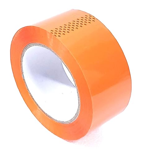 Cinta de sellado de cartón azul, cinta de embalaje, cinta móvil de 2 pulgadas x 110 yardas, 2.0 mil de grosor, resistente (1 rollo)