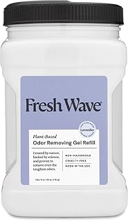 Fresh Wave 63 oz Lavender Gel Refill - Natural Plant-Based Odor Eliminator for Home, Pets, Trash & Cooking Smells, Lasts 30-60 Days
