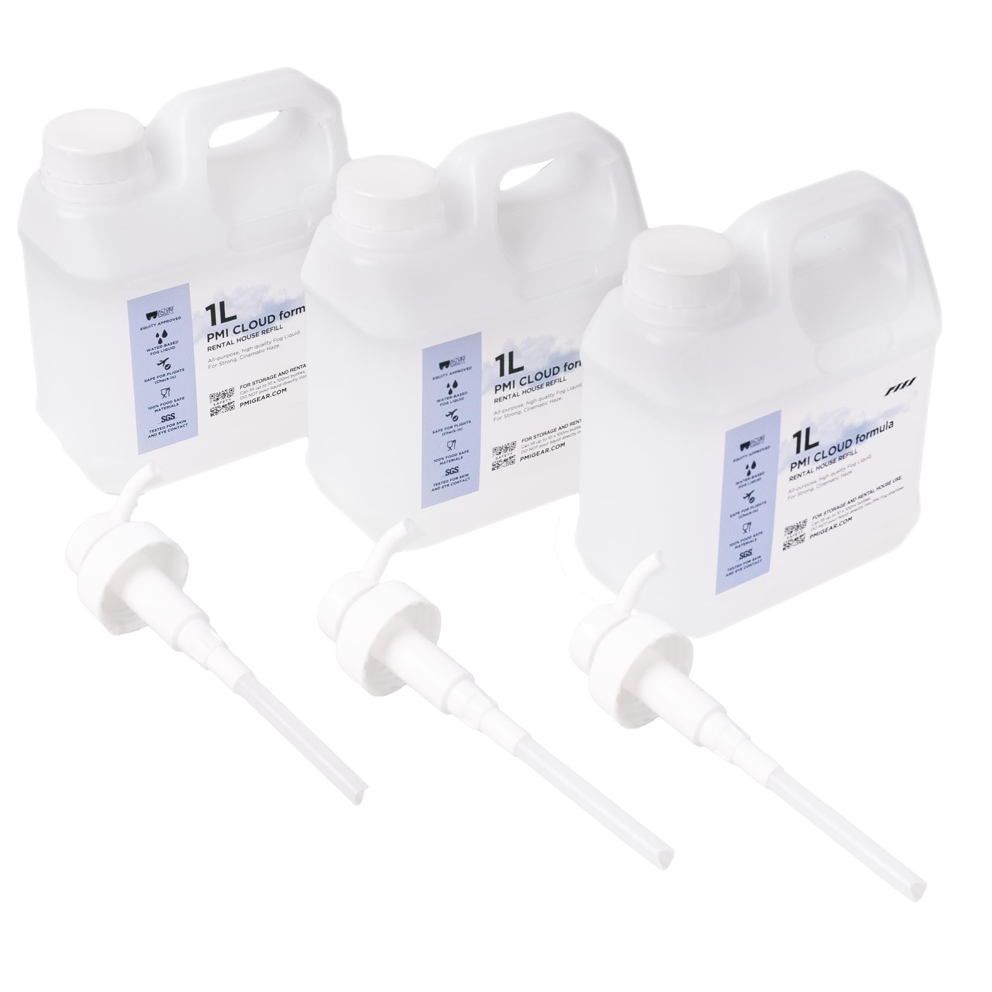 PMI Cloud Formula Nachfüllpackung, 3000 ml, Hochleistungs-Nebelsaft für SmokeGENIE & SmokeNINJA, professionelle Nebelmaschinen-Flüssigkeit, schnelle Dispergierung, langanhaltende Wirkung, SGS 100%
