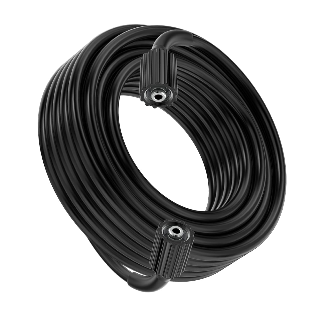 XENDY WASHER 1/4 Pressure Washer Hose 8M,Power Washer Hose Kink Free High Pressure Hose M22 14MM Solid Fittings Pressur Washer Replacement Hose Light Weight Black XD