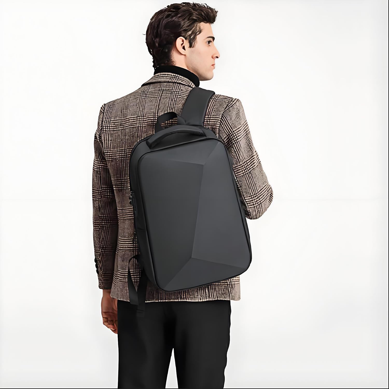 XINYASEE Borsa per computer di grande capacità zaino a guscio duro in EVA antifurto borsa per computer per studenti zaino espandibile per il tempo libero zaino da viaggio per affari