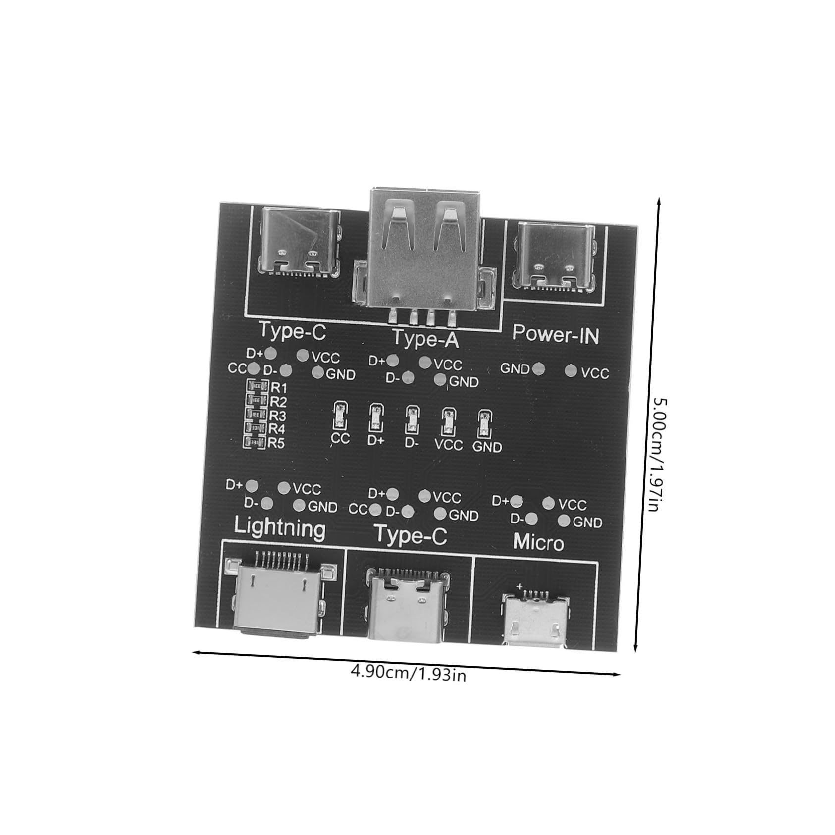 NAMOARLY Multifunction USB Cable Checker -c USB 8 Pin Rapid Short Circuit Detecti