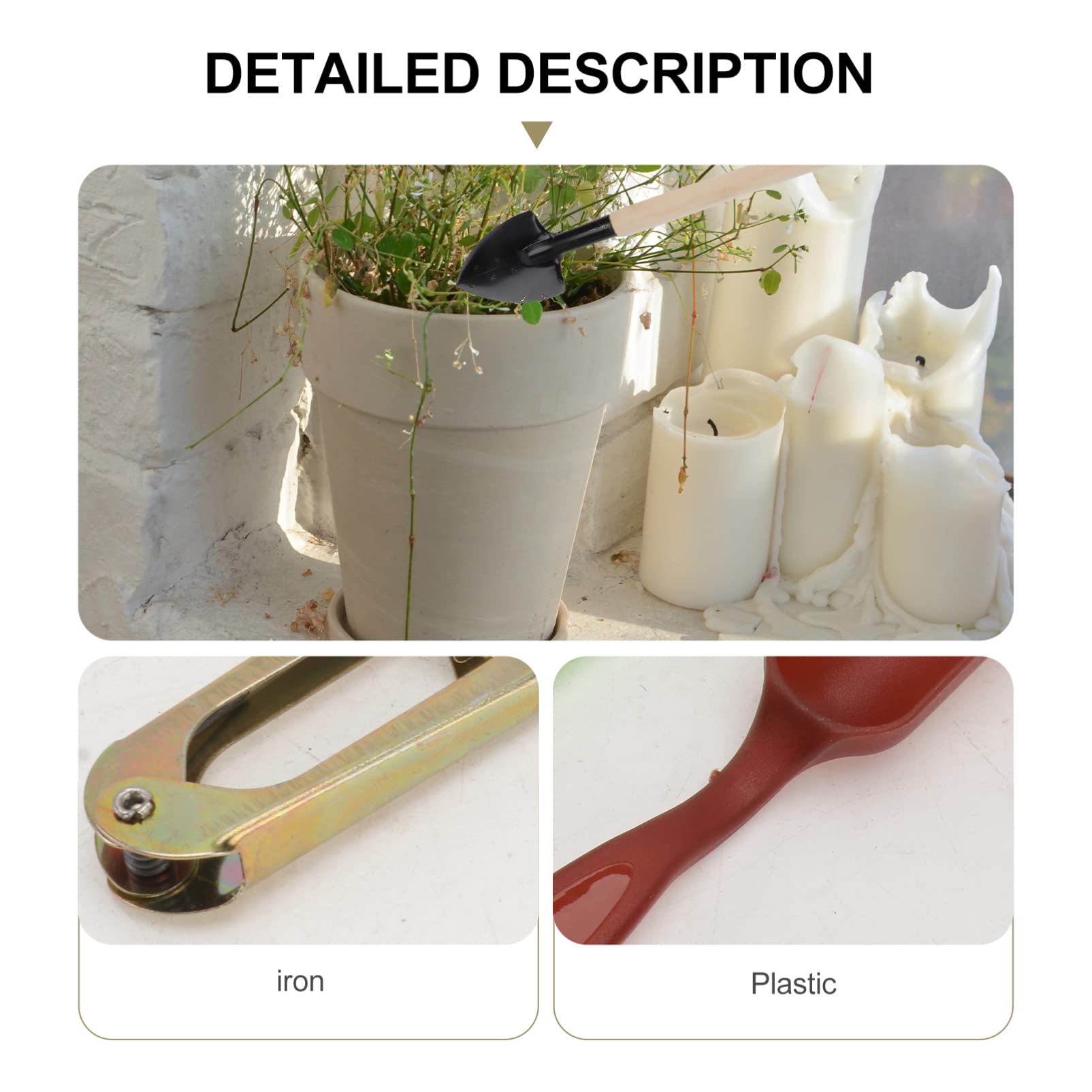 YARNOW 3 Set set di attrezzi da giardino per decorazione ricaricabile Alto J forbice giardinaggio kit giardinaggio spatole atomizzatore strumenti da giardinaggio riser succulento plastica