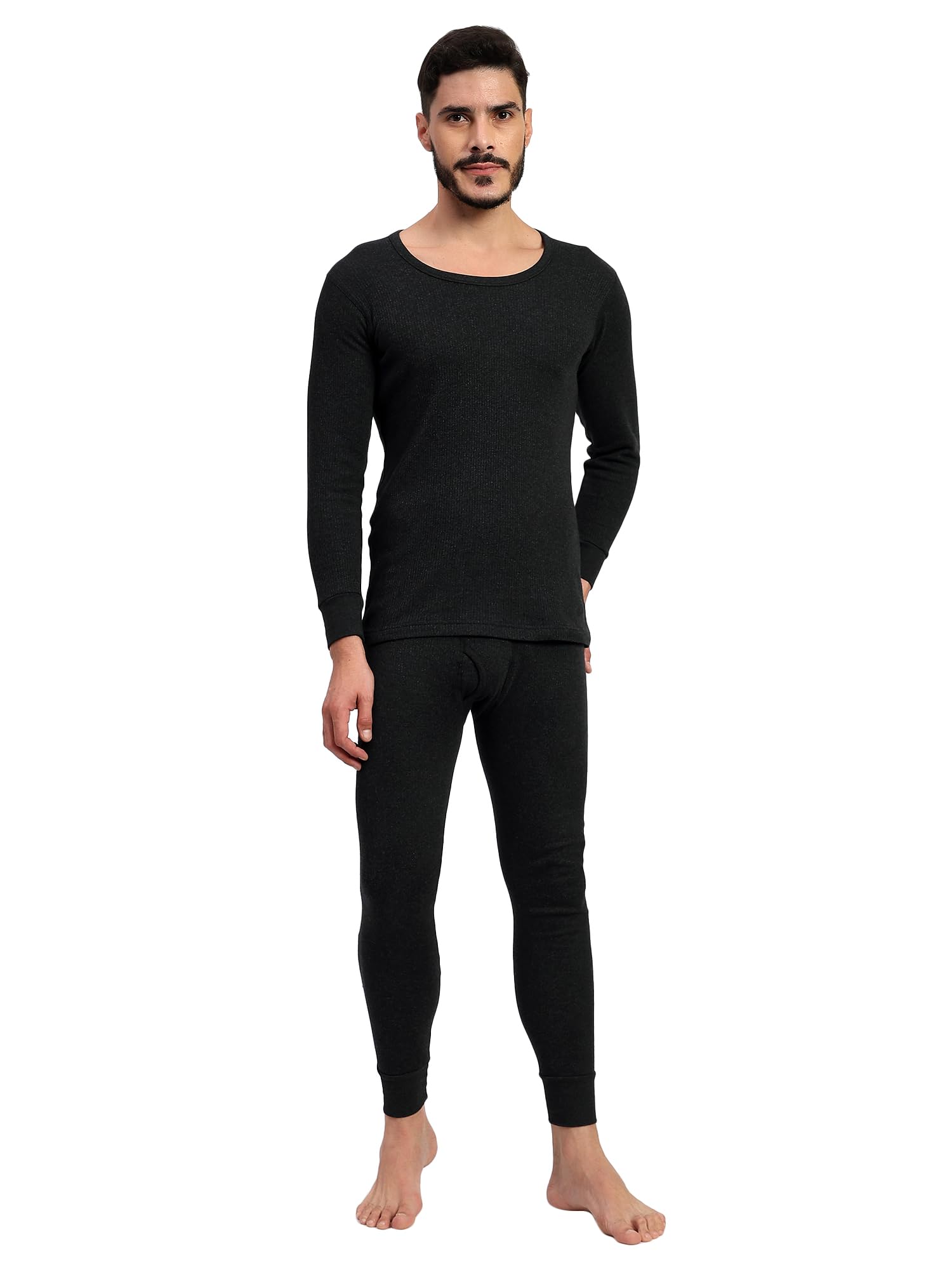 t t Men’s Cotton Rich Quilted Winter Lightweight Thermal Set for Men with Elastromeric Finish, Super Soft, Tailored Fit Warmer Set-picture-33